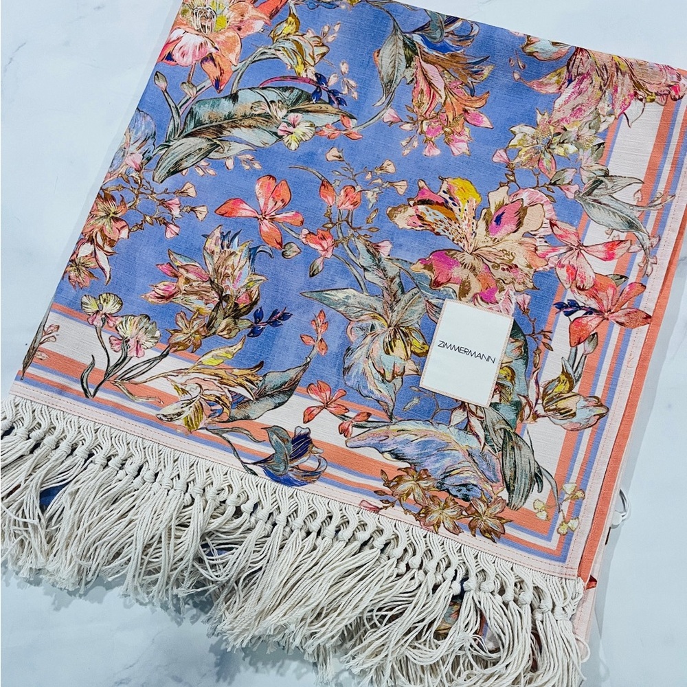 Zimmermann Multicolor Floral Beach Towel